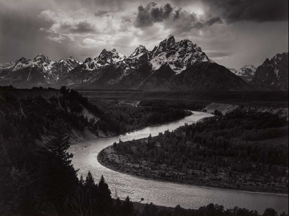 Ansel Adams The Tetons-Snake River
