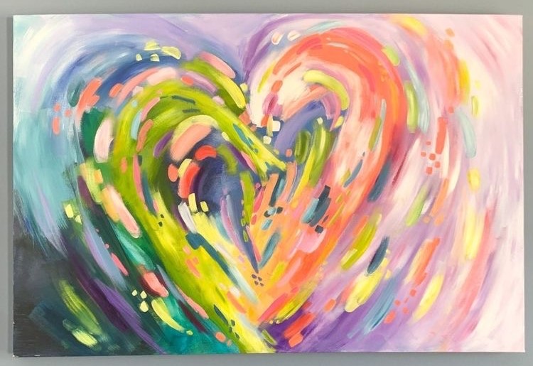 Valentines painting project 2-2023