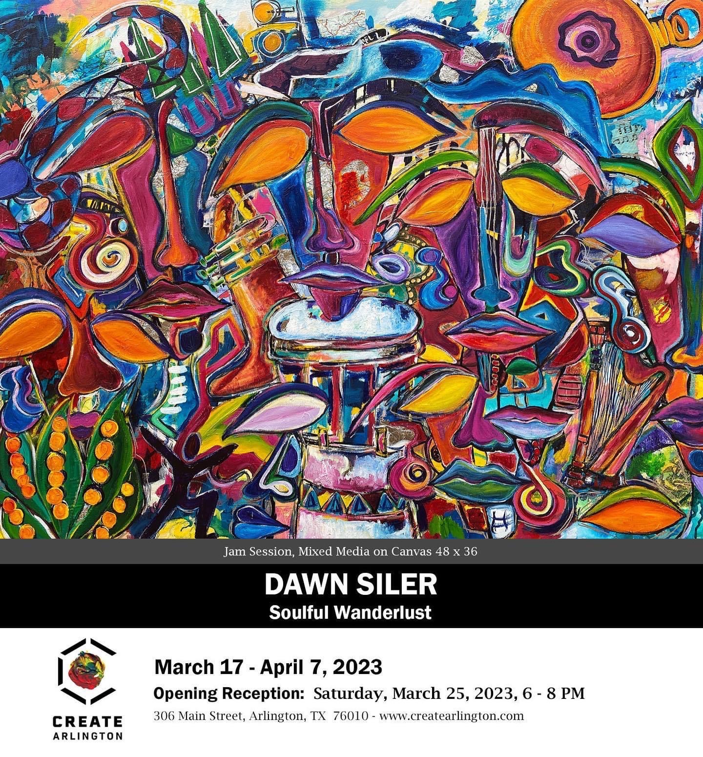 AMA ART HOP "Dawn Siler Soulful Wanderlust" at Create Arlington