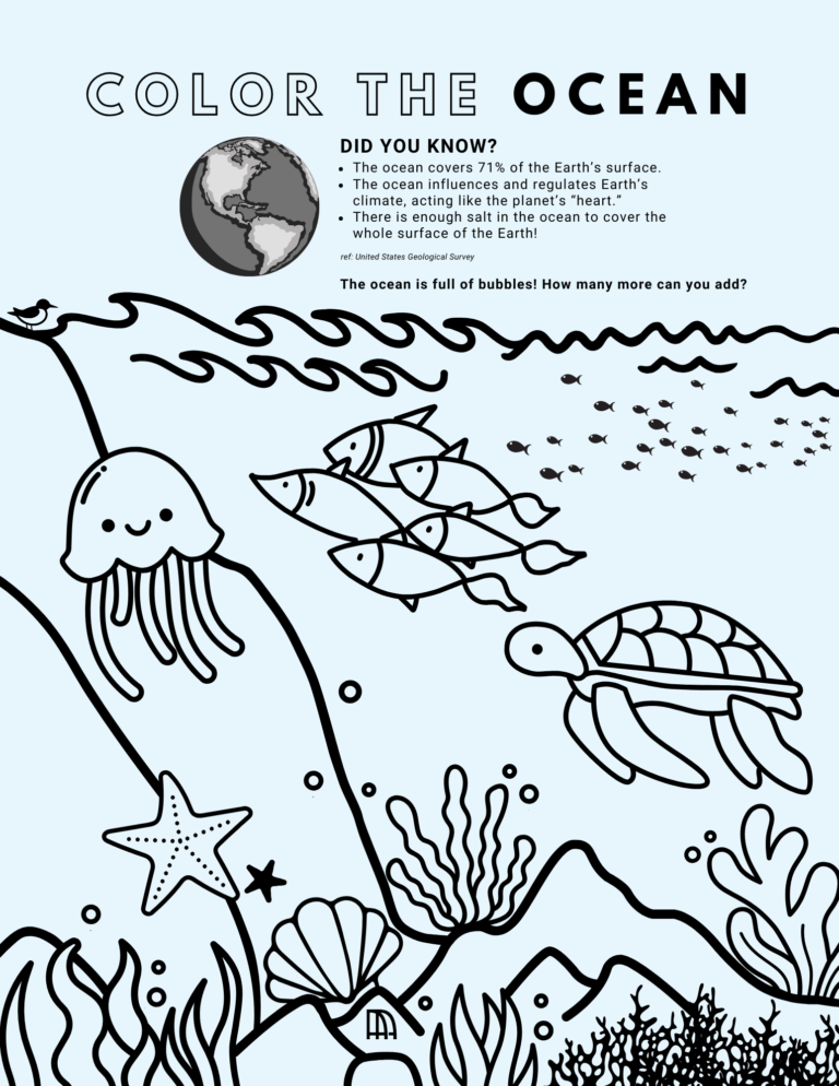 Ocean coloring page AMA