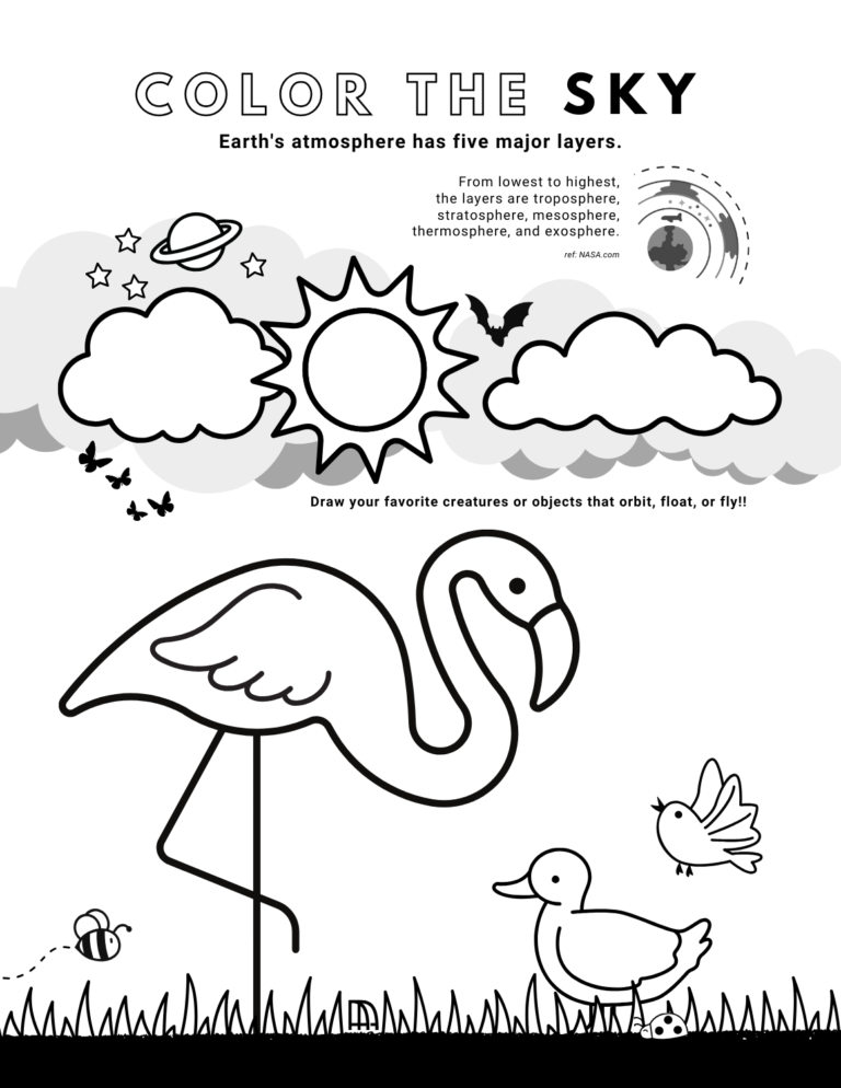 Sky coloring page AMA